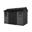 Keter 11’x7.5′ Newton Plus Side Entry Plastic Shed – Dark Grey