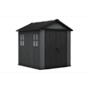 Keter 7′ x 7.5′ Newton Plus Side Entry Plastic Shed – Dark Grey
