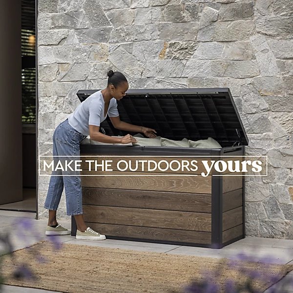 Keter Signature Decocoat Walnut 757L Garden storage box 5x2 ft (H)900mm (W)1517mm - Image 3