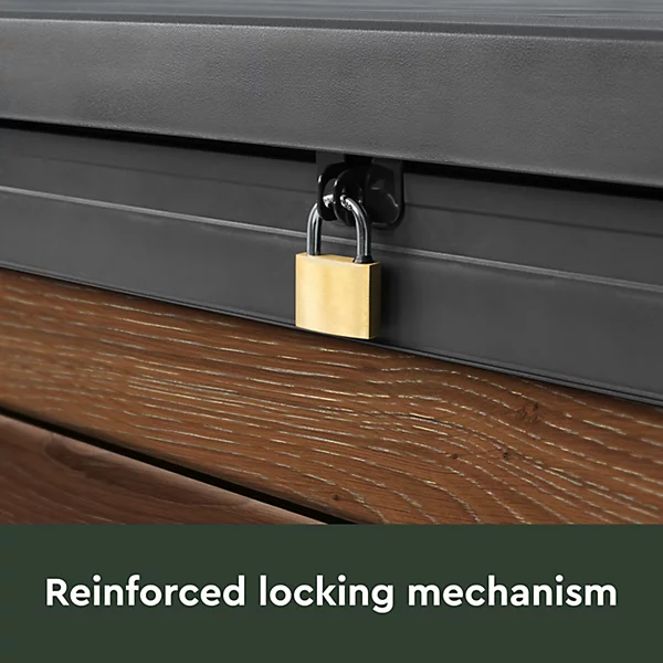 Keter Signature Decocoat Walnut 757L Garden storage box 5x2 ft (H)900mm (W)1517mm - Image 10