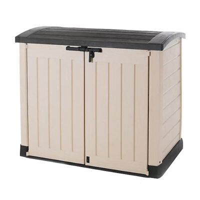 Keter Store-it-out ARC Beige & brown 1200L Garden storage box (H)1200mm (W)1460mm